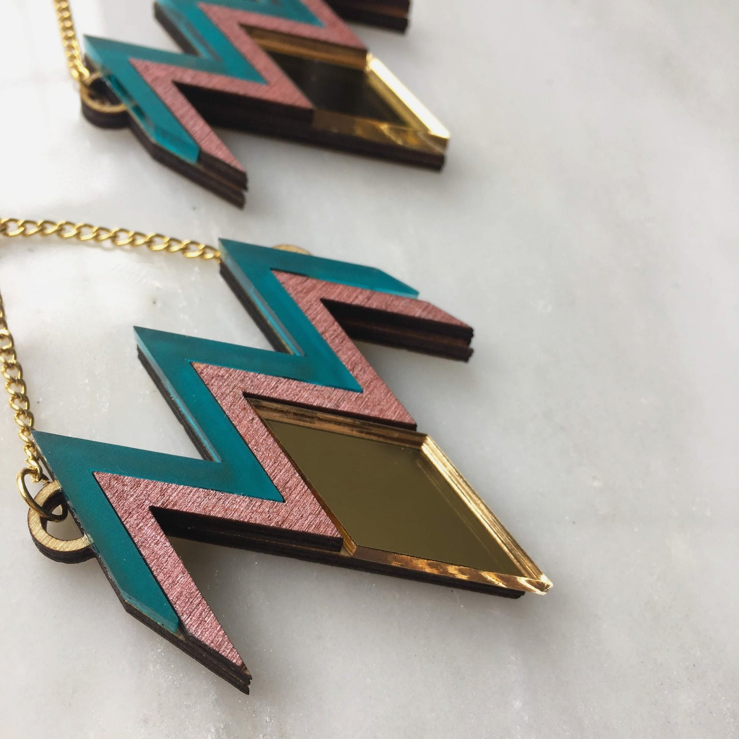 Deco statement earrings