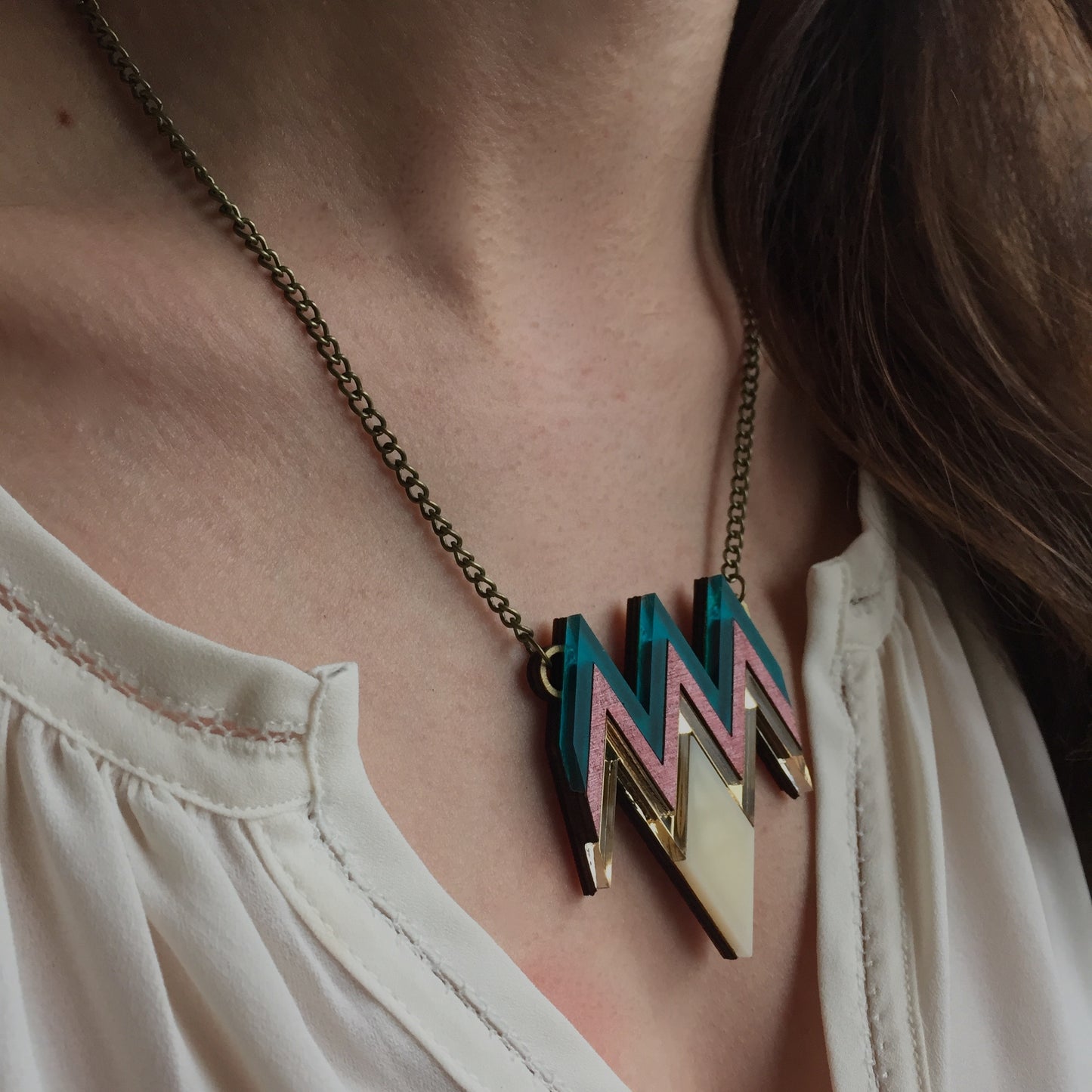 Deco Zig Zag necklace