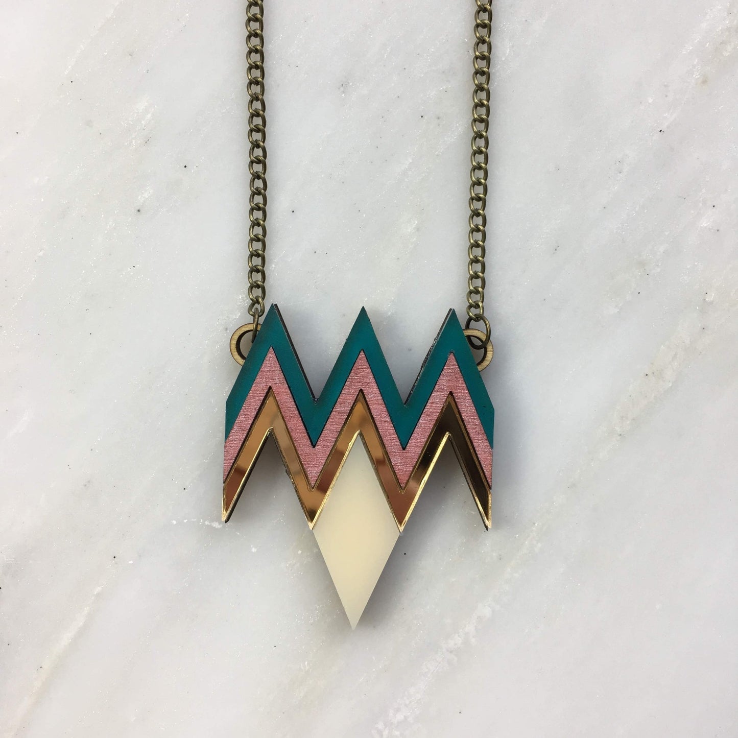 Deco Zig Zag necklace