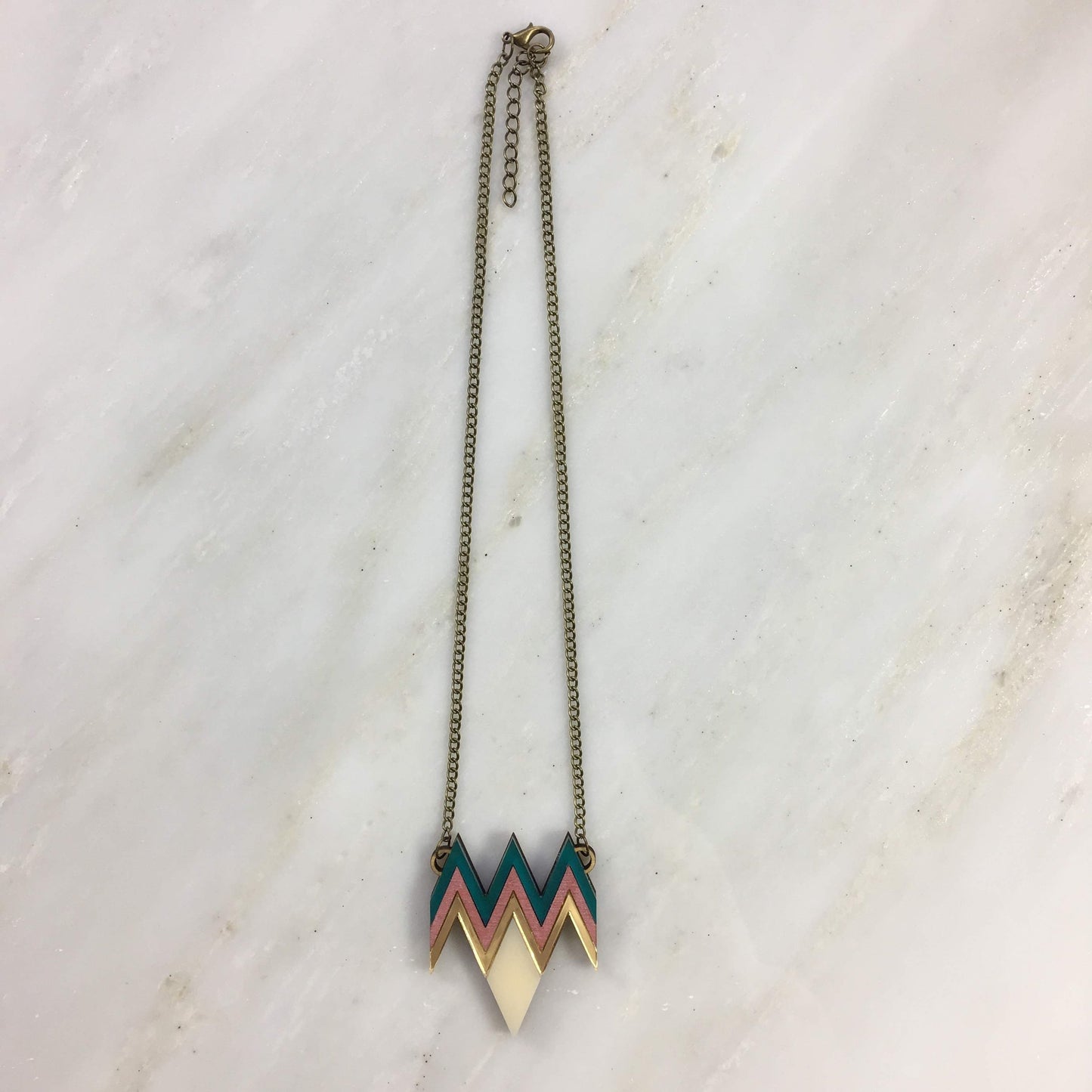 Deco Zig Zag necklace