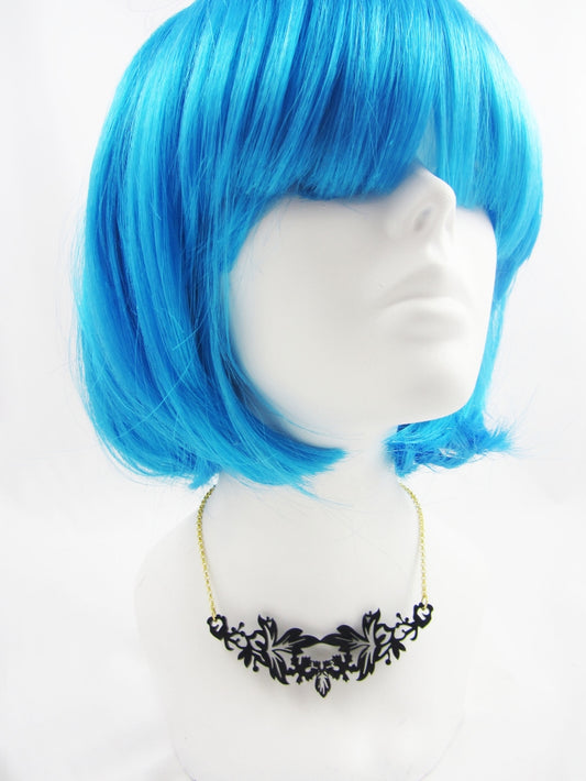 Floral necklace (Black)