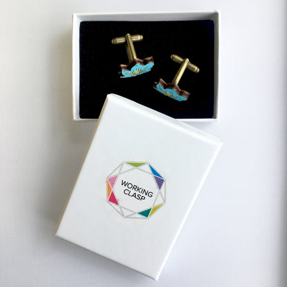 Forget-Me-Not cufflinks