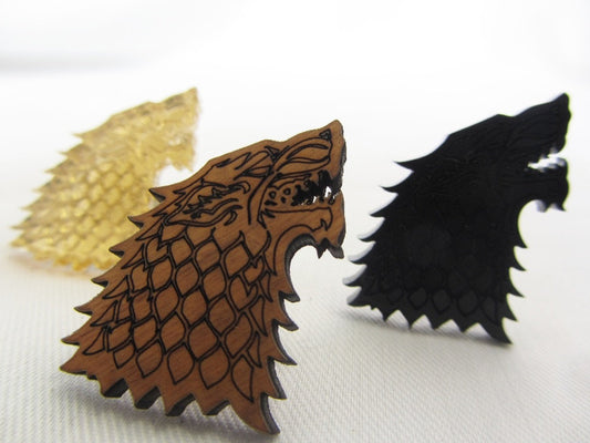 Game of Thrones Stark Sigil pin badge
