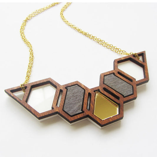 Geo-hive necklace