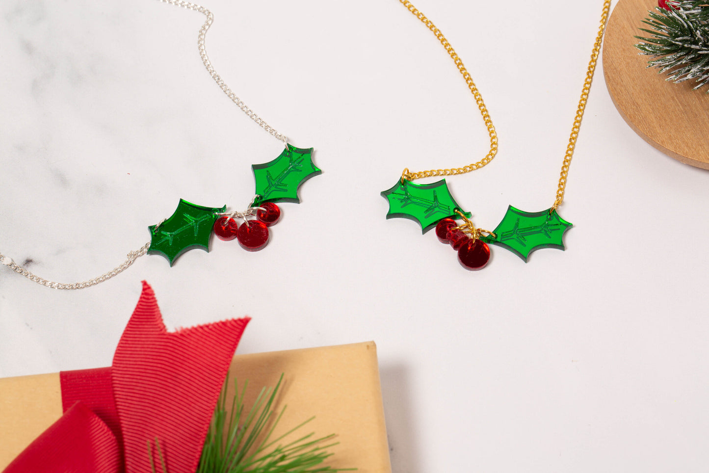 Holly berry necklace