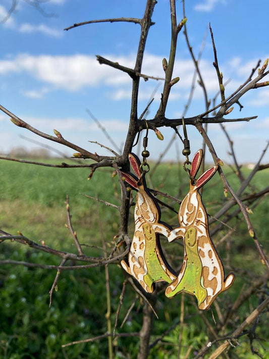 Velveteen rabbit earrings