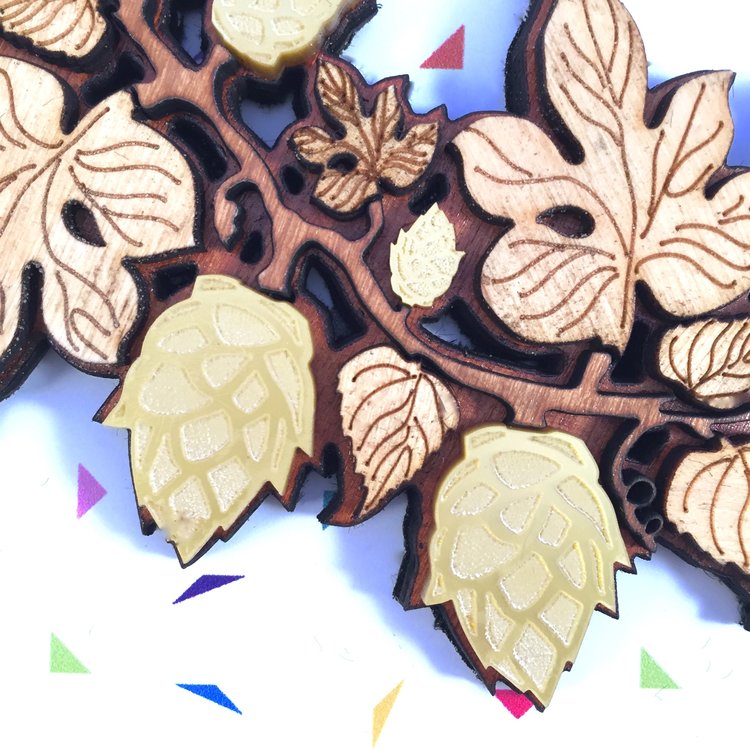Beer Hop statement necklace