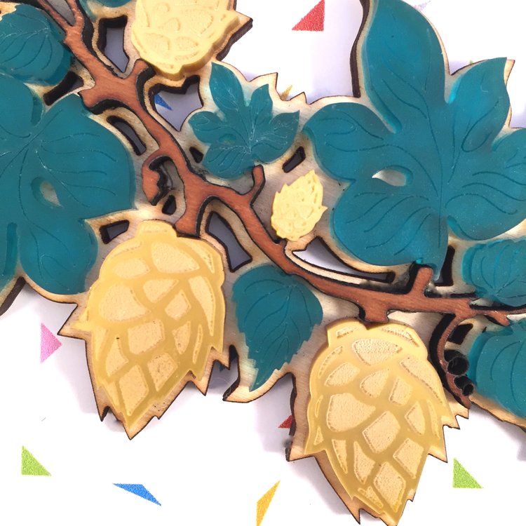 Beer Hop statement necklace