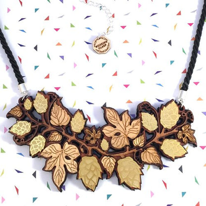 Beer Hop statement necklace