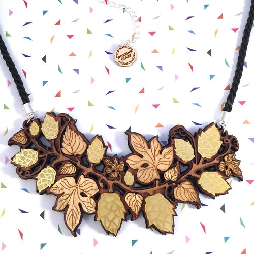 Beer Hop statement necklace