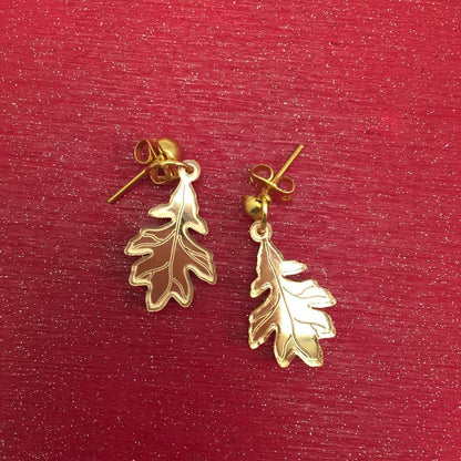 Autumn leaf earrings