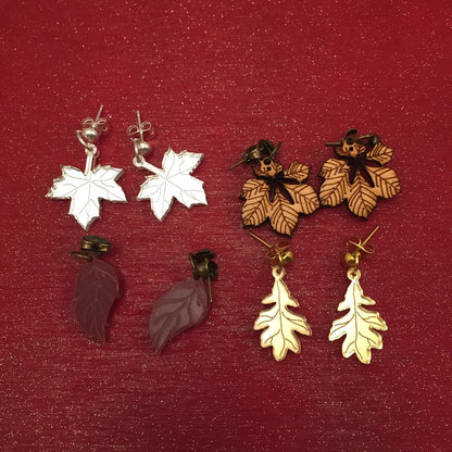 Autumn leaf earrings