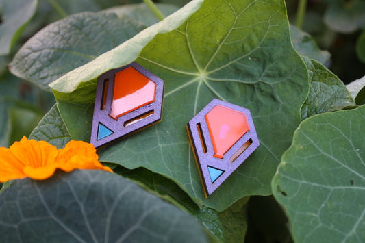 Geo-hive earrings