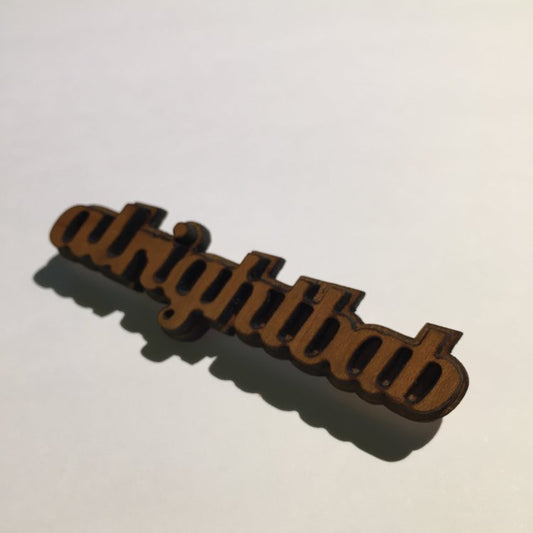 'Alright bab' brooch
