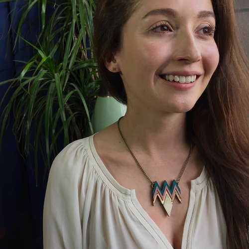 Deco Zig Zag necklace