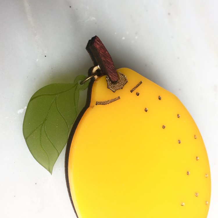 St Clements juicy fruit brooch