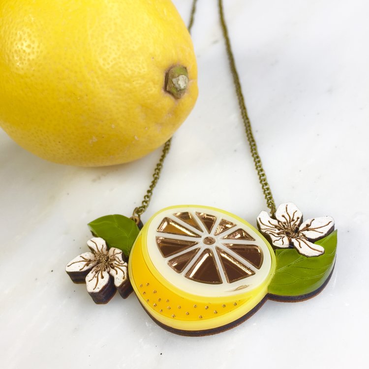 St Clements oranges or lemons necklace