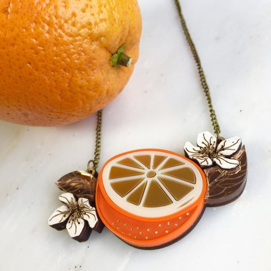St Clements oranges or lemons necklace