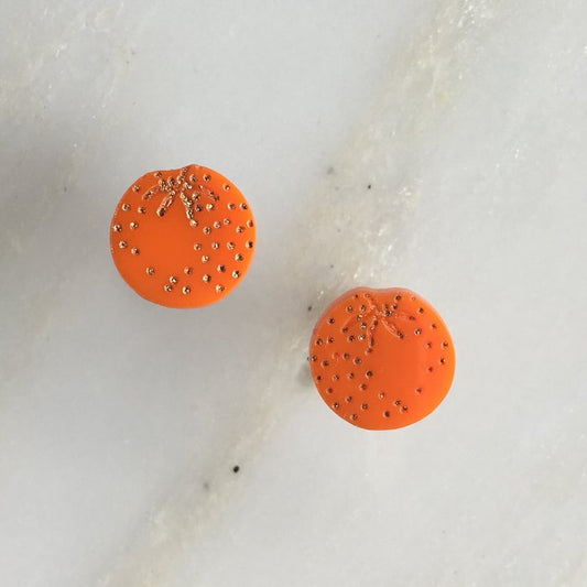 St Clements oranges stud earrings