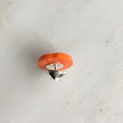 St Clements oranges or lemons pin badge