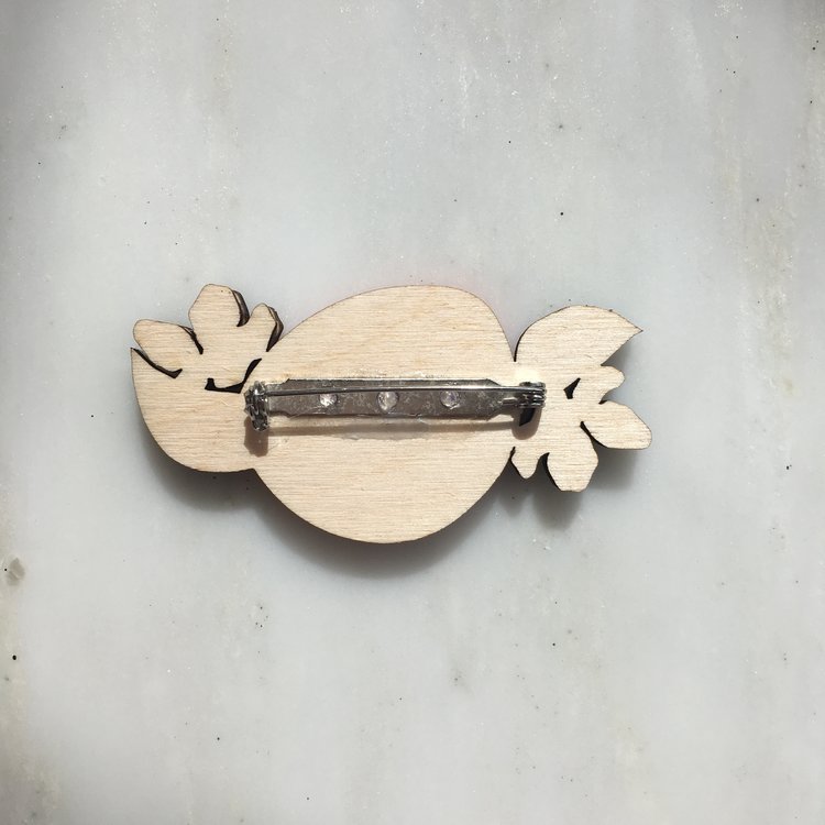 St Clements oranges or lemons brooch