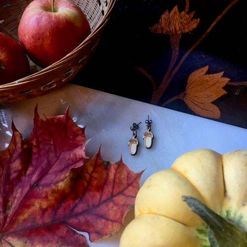 Acorn earrings