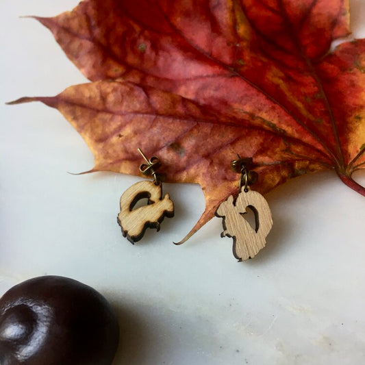 Squirrel nutkins earrings