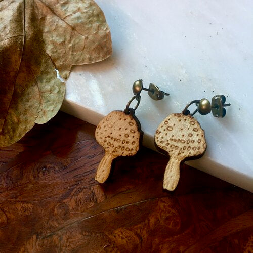 Mushroom earrings