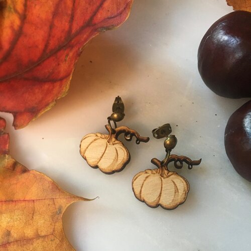 Pumpkin earrings