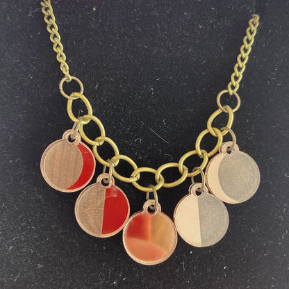 Moon phase necklace