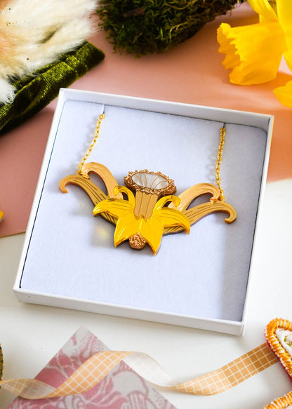 Nouveau Narcissus Necklace