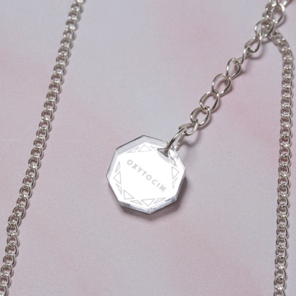 Oxytocin molecule necklace - special Valentines Day edition - blush pink!