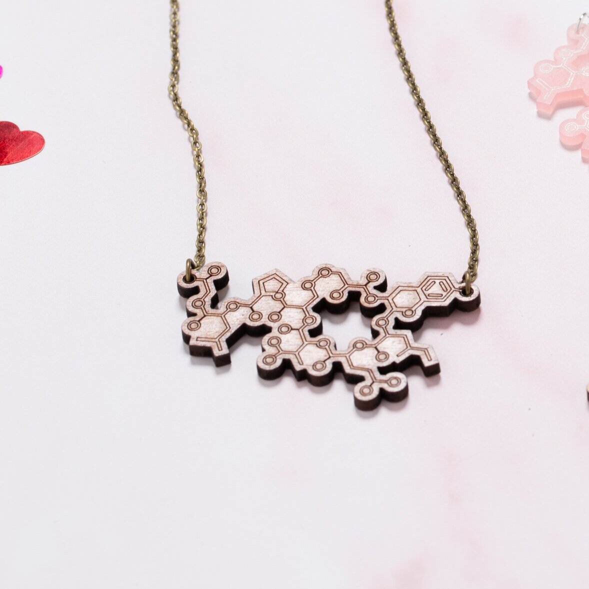 Oxytocin molecule necklace: 'the love chemical'