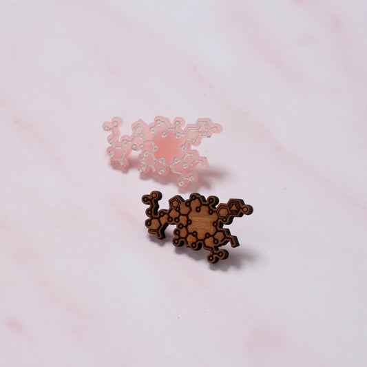 Oxytocin molecule pin: 'the love chemical'