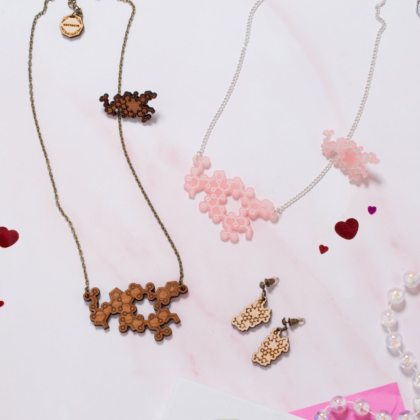 Oxytocin molecule pin: 'the love chemical'