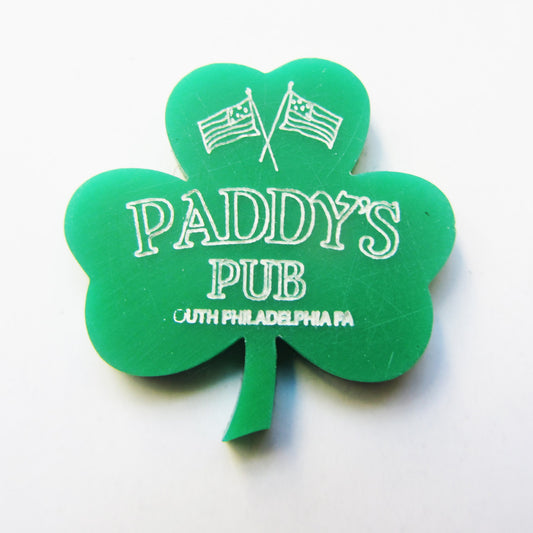 Paddy's Pub shamrock badge