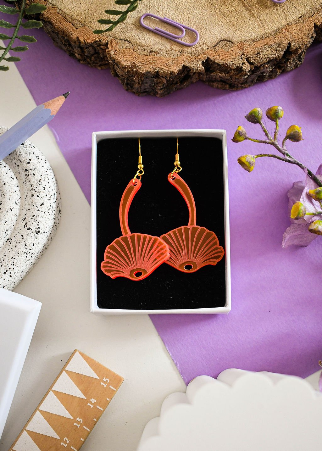 Puck's magic mushroom earrings
