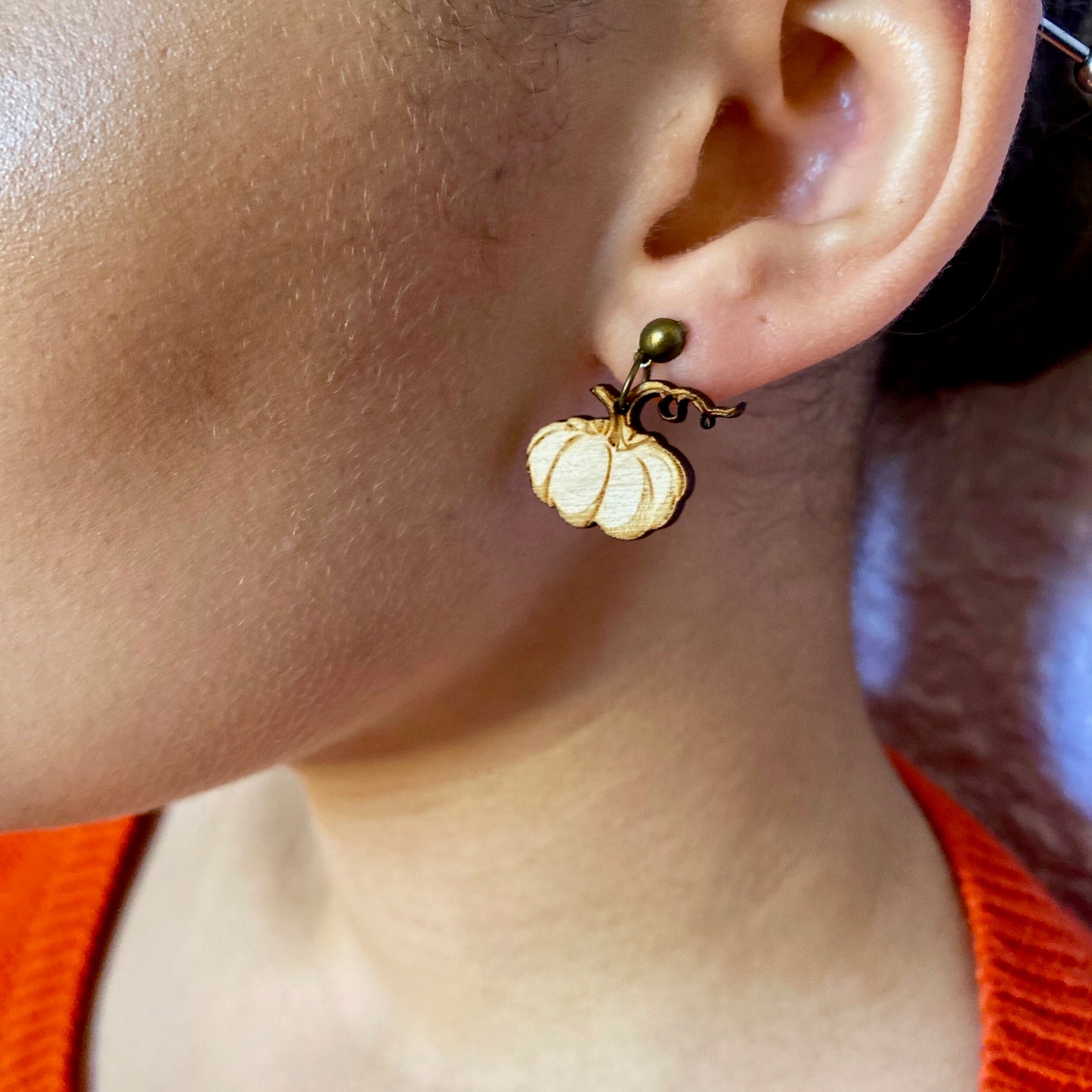 Pumpkin earrings
