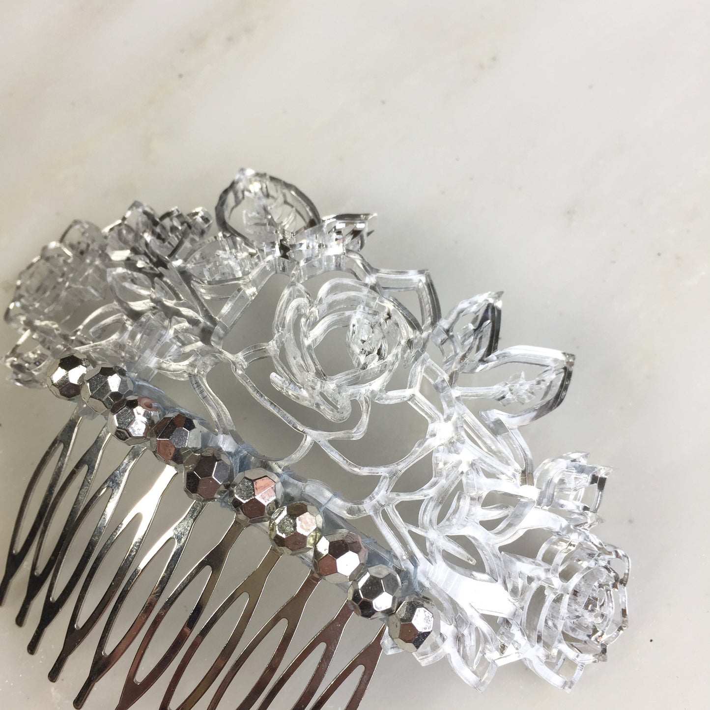 Roses & Ribbons hair comb