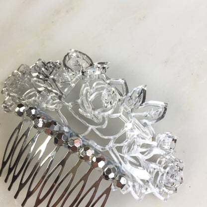 Roses & Ribbons hair comb