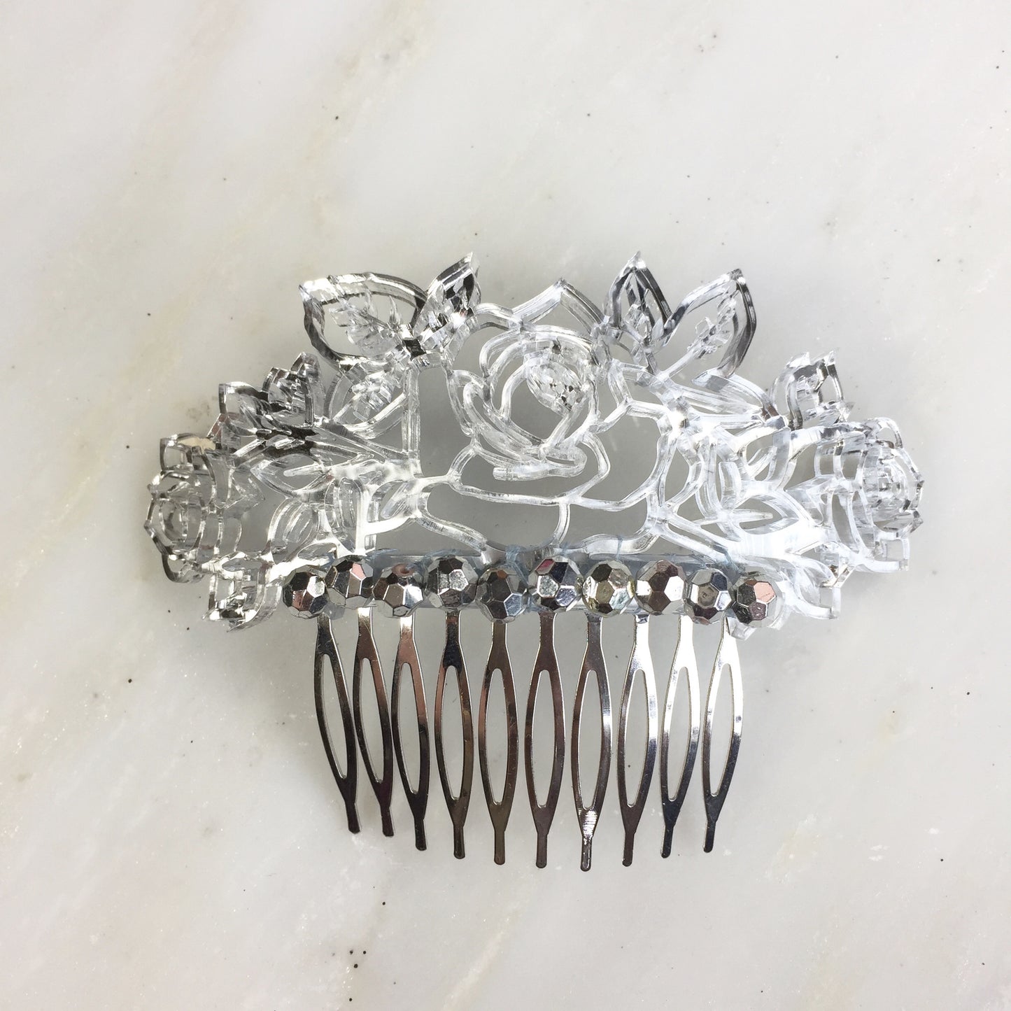 Roses & Ribbons hair comb