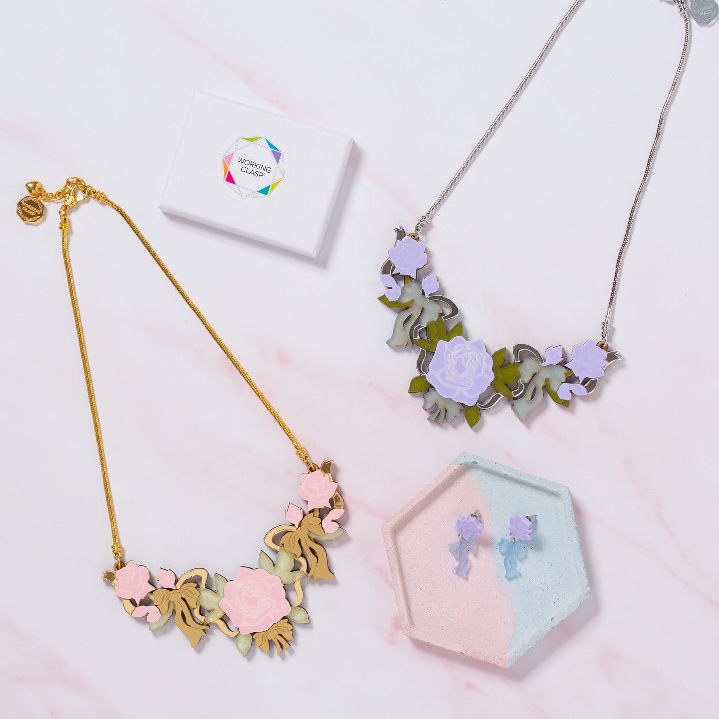 Roses & Ribbons necklace