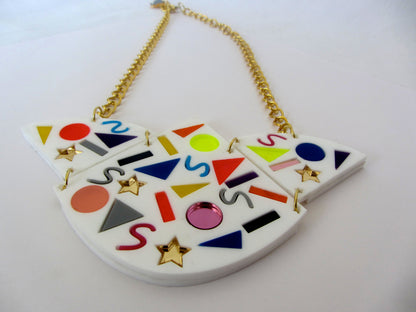 Saved by the bell inspired 80's statement necklace