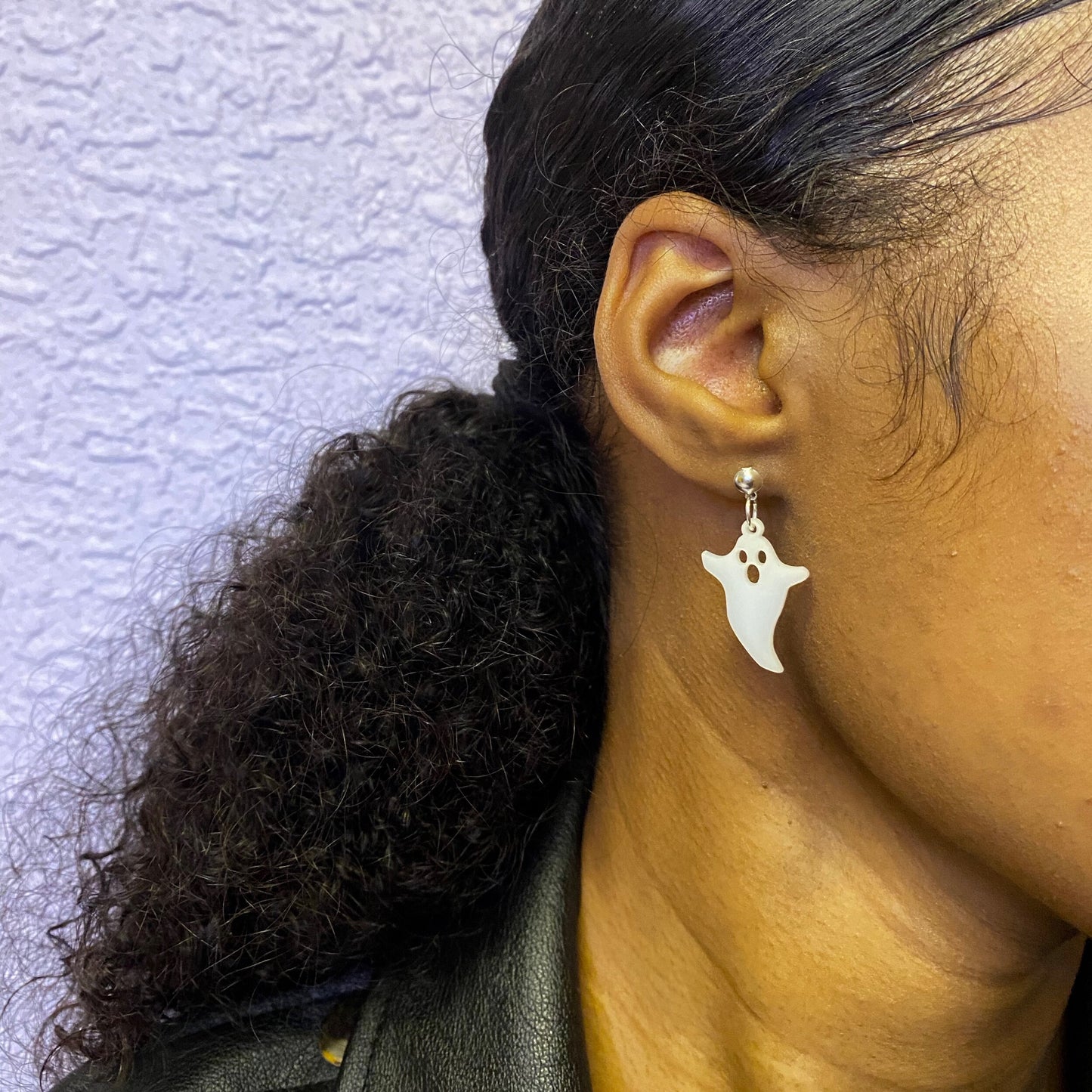 Spooky ghost earrings
