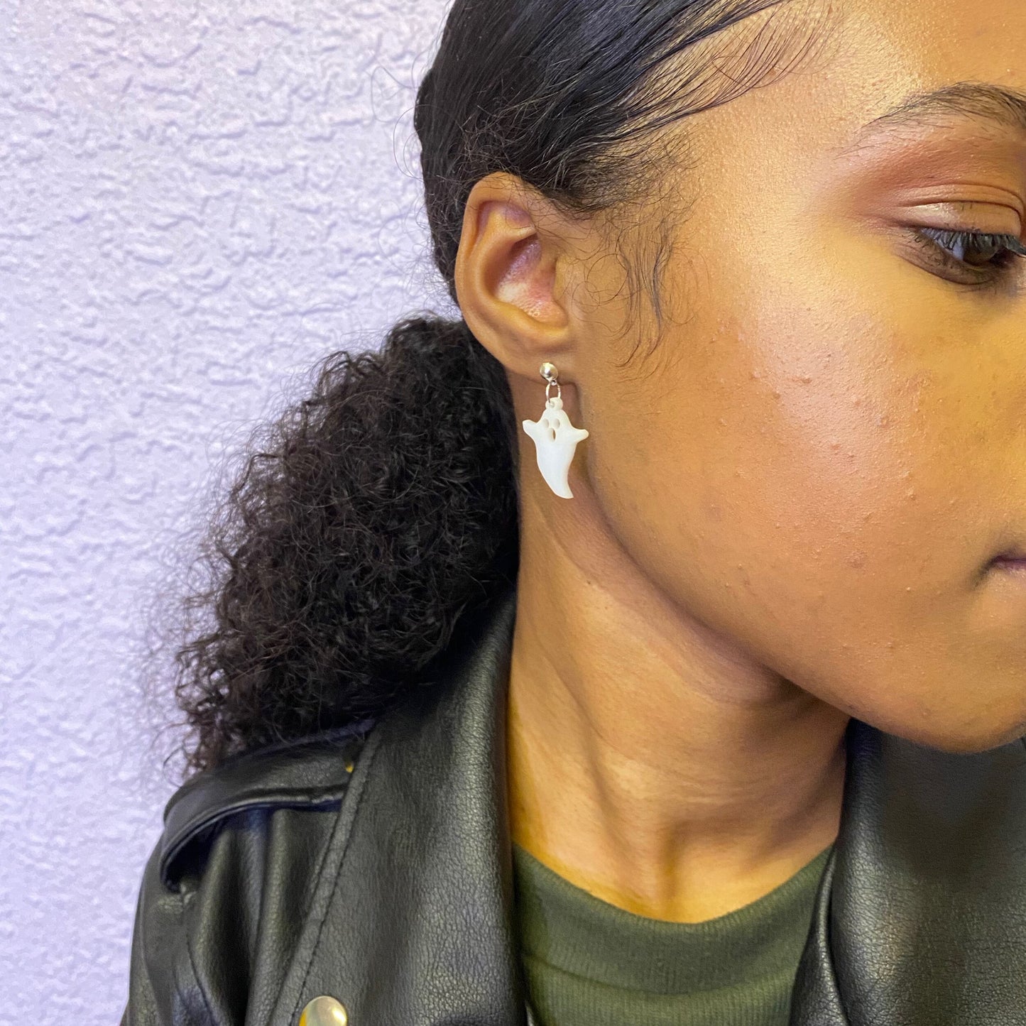 Spooky ghost earrings