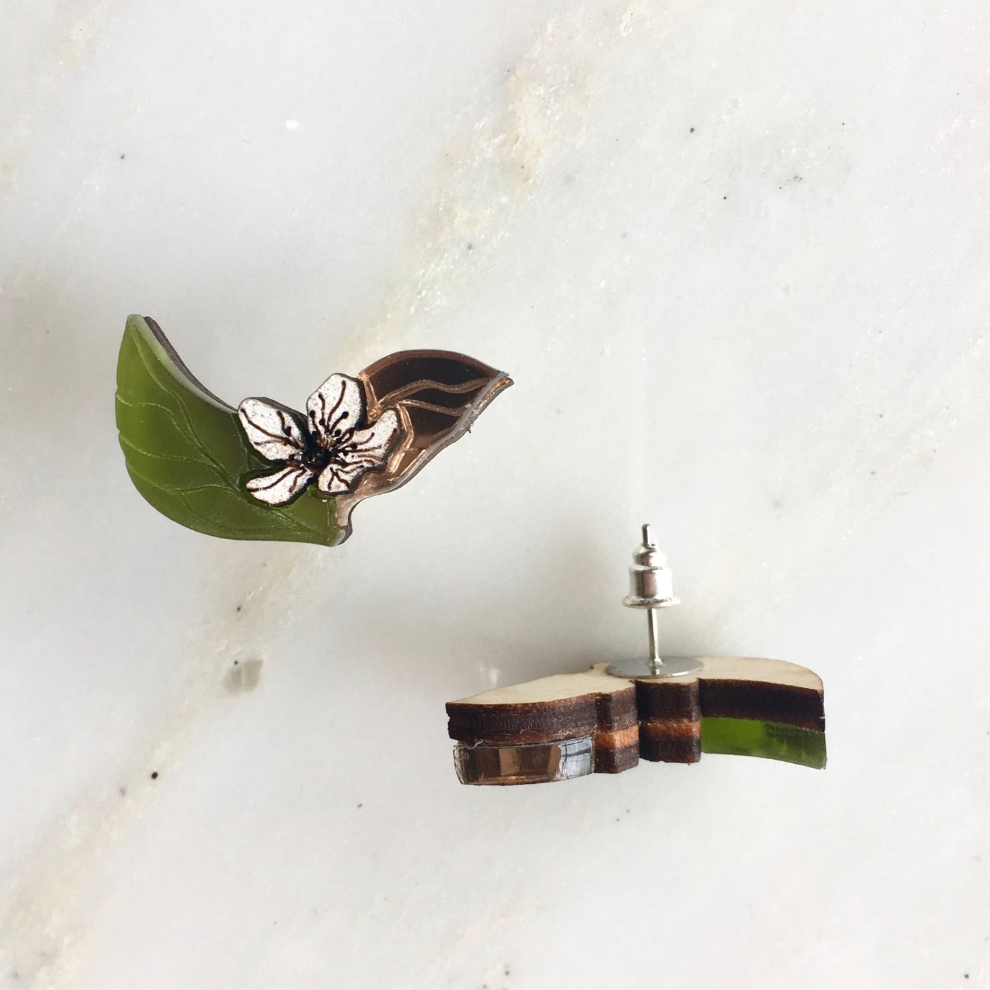 St Clements oranges/Lemons Blossom Earrings