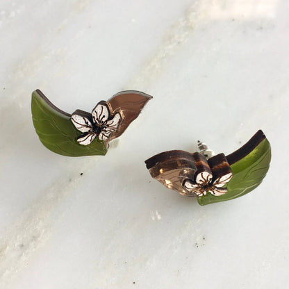 St Clements oranges/Lemons Blossom Earrings