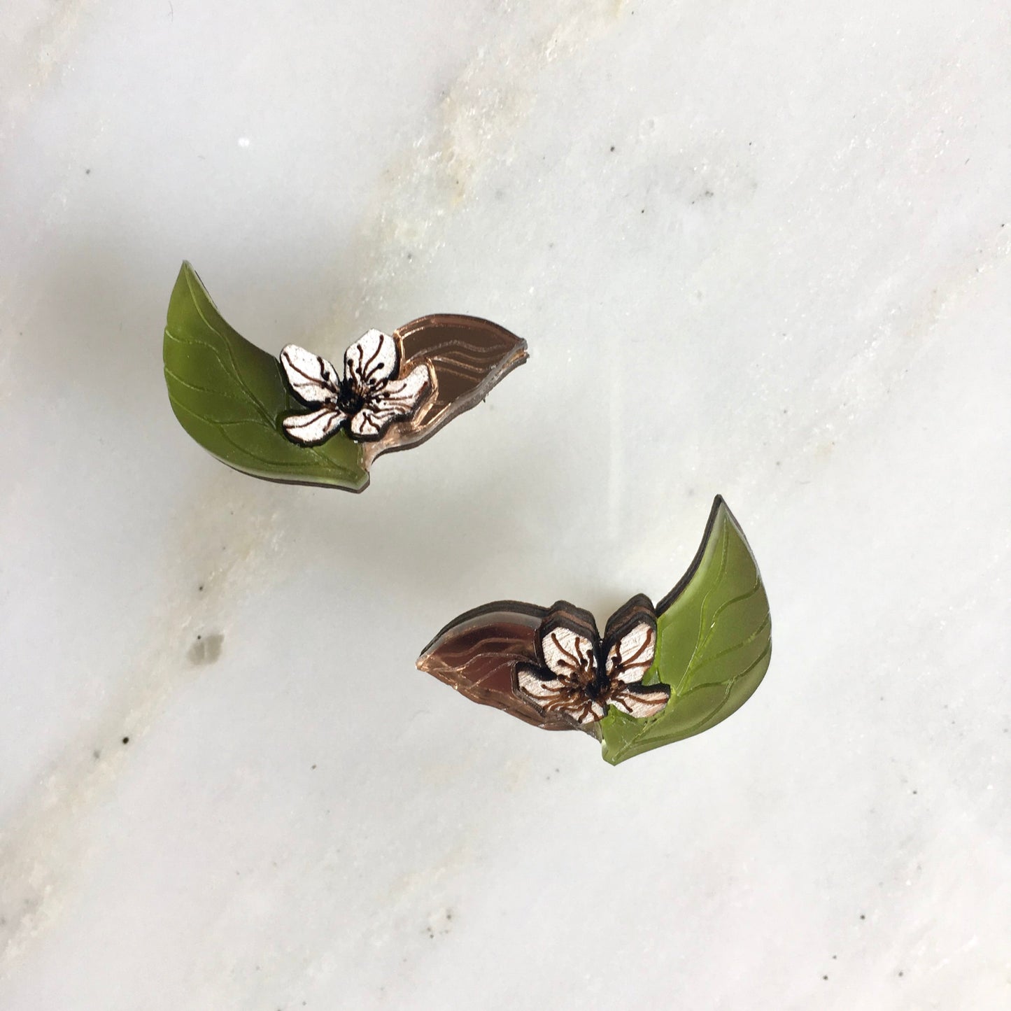 St Clements oranges/Lemons Blossom Earrings