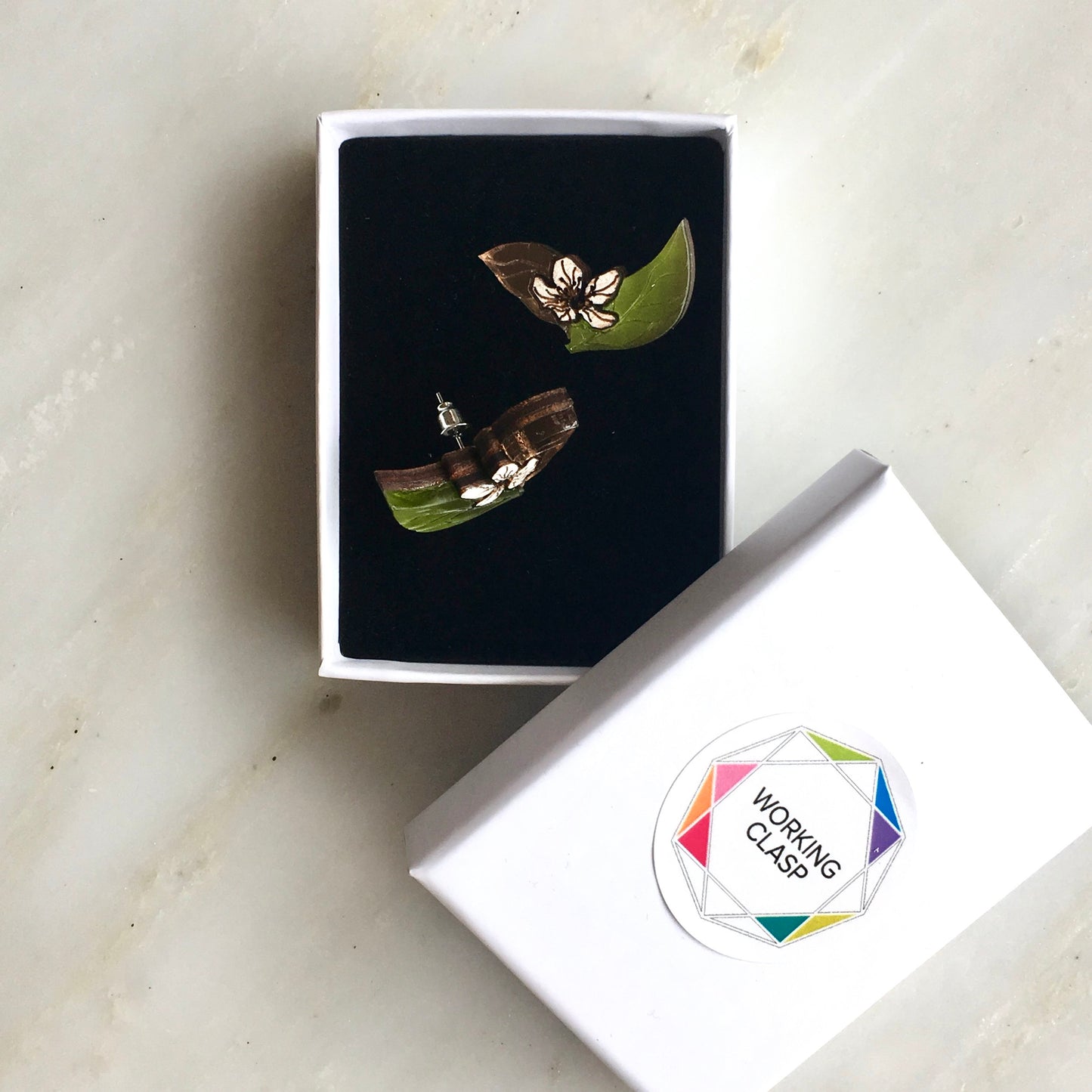 St Clements oranges/Lemons Blossom Earrings
