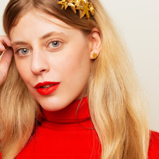 Star stud earrings